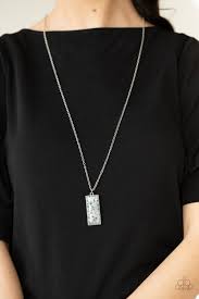 Be Adored Jewelry Retro Rock Collection White Paparazzi Necklace 