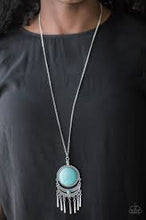 Load image into Gallery viewer, Be Adored Jewelry Rural Rustler Blue Paparazzi Necklace