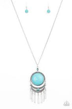 Load image into Gallery viewer, Be Adored Jewelry Rural Rustler Blue Paparazzi Necklace