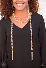 Load image into Gallery viewer, Paparazzi Accessories SCARFed for Attention - Gold Necklace Blockbuster - Be Adored Jewelry