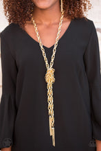 Load image into Gallery viewer, Paparazzi Accessories SCARFed for Attention - Gold Necklace Blockbuster - Be Adored Jewelry