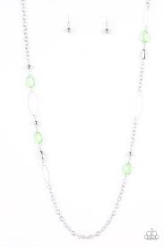 Be Adored Jewelry SHEER As Fate Green Paparazzi Necklace