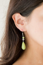 Load image into Gallery viewer, Paparazzi Accessories Sandstone Sunflowers - Green Earrings - Be Adored Jewelry