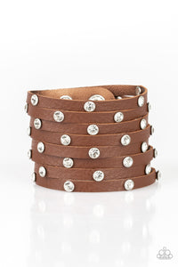 Paparazzi Accessories Sass Squad - Brown Urban Bracelet - Be Adored Jewelry