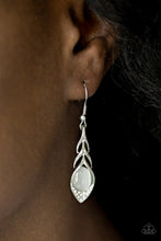 Load image into Gallery viewer, Paparazzi Accessories Soaring Shimmer - White Earring - Be Adored Jewelry