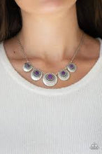 Load image into Gallery viewer, Be Adored Jewelry Solar Beam Purple Paparazzi Necklace 