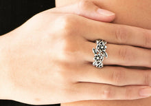 Load image into Gallery viewer, Be Adored Jewelry Stop and Smell The Flowers Silver Paparazzi Ring