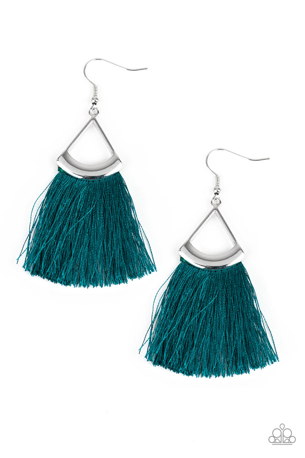 Paparazzi Accessories Tassel Tuesdays Blue Earring Be Adored Jewelry