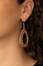 Load image into Gallery viewer, Be Adored Jewelry Tear Tracks Orange Paparazzi Earring 