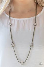 Load image into Gallery viewer, Be Adored Jewelry Teardrop Timelessness Brass Paparazzi Necklace
