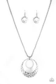 Be Adored Jewelry Texture Trio Silver Paparazzi Necklace