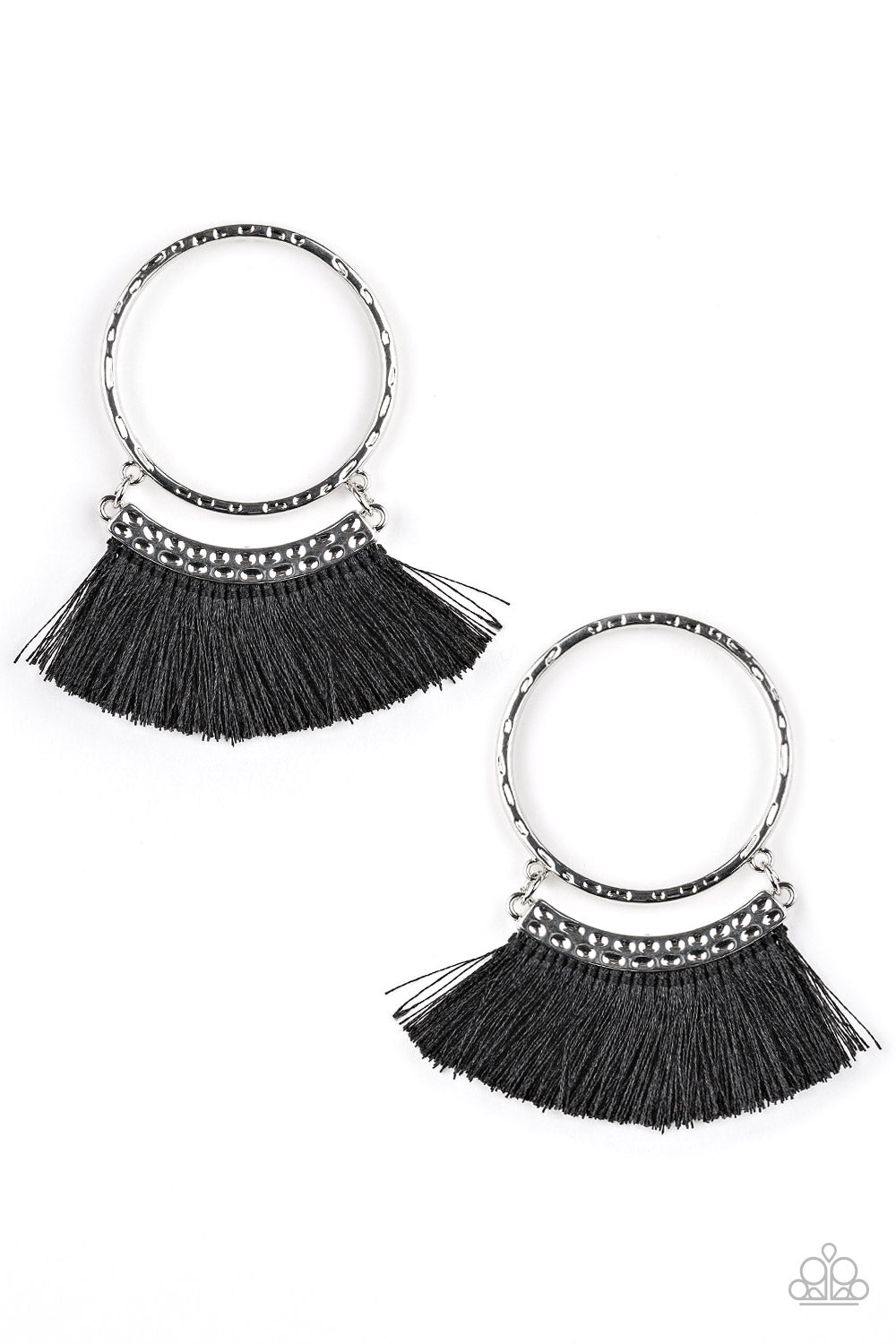 Paparazzi Accessories This is Sparta - Black Earring - Be Adored Jewelry
