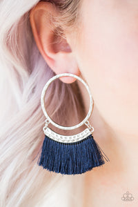 Paparazzi Accessories This is Sparta - Blue Earring - Be Adored Jewelry