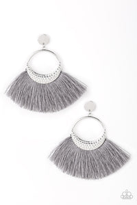 Paparazzi Accessories Spartan Spirit - Silver Earring - Be Adored Jewelry