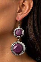 Load image into Gallery viewer, Be Adored Jewelry Thrift Shop Stop Purple Paparazzi Earring