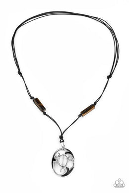 Tidal Talisman - Brown Urban Paparazzi Necklace