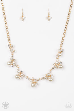 Paparazzi Accessories Toast to Perfection - Gold Necklace Blockbuster - Be Adored Jewelry