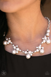 Paparazzi Accessories Toast to Perfection White Blockbuster Necklace - Be Adored Jewelry