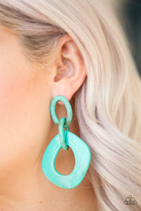 Paparazzi Accessories Torrid Tropicana - Blue Earring - Be Adored Jewelry