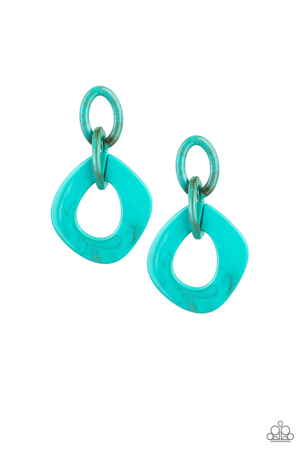Paparazzi Accessories Torrid Tropicana Blue Earring Be Adored