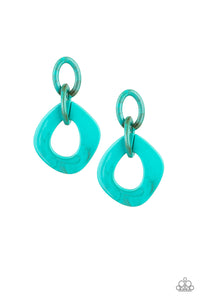 Paparazzi Accessories Torrid Tropicana - Blue Earring - Be Adored Jewelry