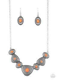 Be Adored Jewelry Totally TERRA-torial Orange Paparazzi Necklace 