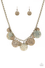 Load image into Gallery viewer, Paparazzi Accessories Treasure HUNTRESS - Brass Necklace - Be Adored Jewelry