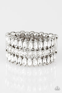Paparazzi Accessories Treasury Fund White Ring - Be Adored Jewelry