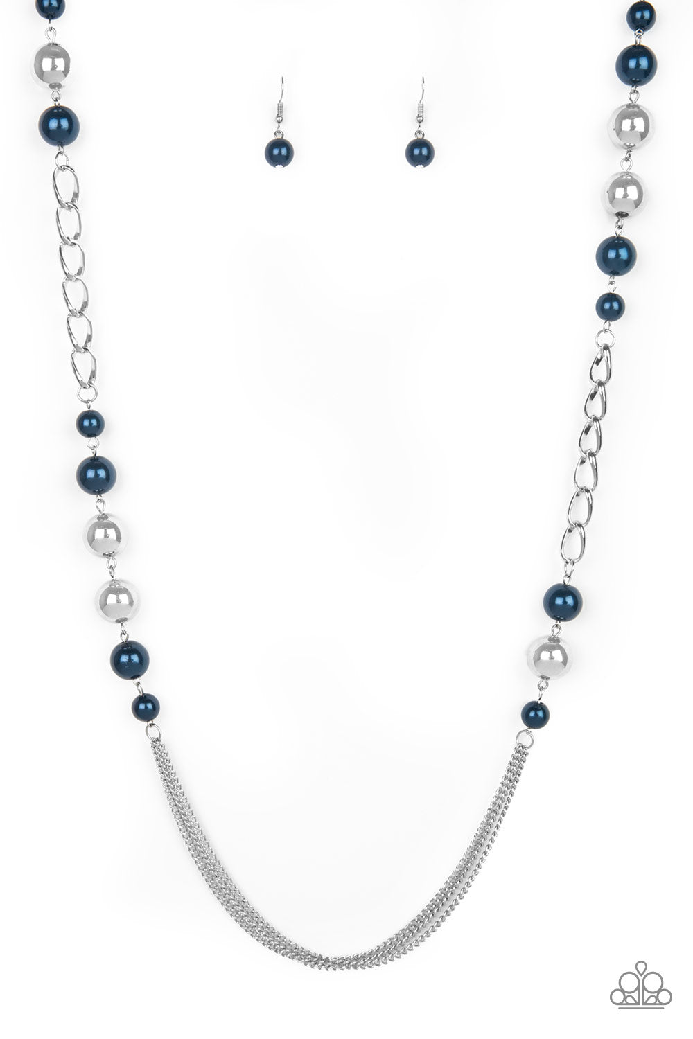 Paparazzi Accessories Uptown Talker - Blue Necklace - Be Adored Jewelry