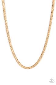 Be Adored Jewelry Valiant Victor Gold Paparazzi Necklace