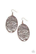 Load image into Gallery viewer, Be Adored Jewelry Way Out of Line Copper Paparazzi Earring