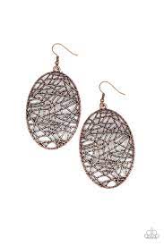 Be Adored Jewelry Way Out of Line Copper Paparazzi Earring