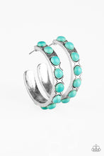 Load image into Gallery viewer, Paparazzi Accessories Western Watering Hole - Blue Earring Hoops - Be Adored Jewelry