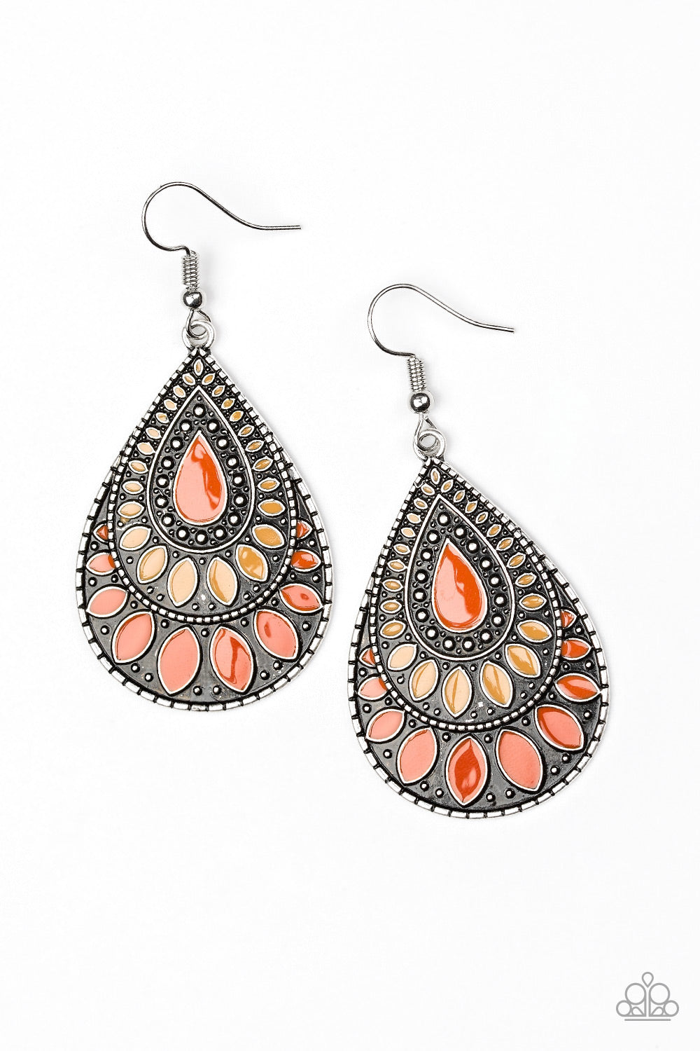 Paparazzi Accessories Westside Wildside - Orange Earring - Be Adored Jewelry