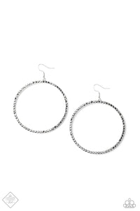 Be Adored Jewelry Wide Curves Ahead - Silver Paparazzi Earring