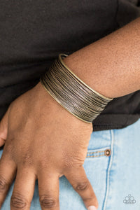 Paparazzi Accessories Wire Warrior-  Brass Cuff Bracelet - Be Adored Jewelry