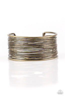 Paparazzi Accessories Wire Warrior-  Brass Cuff Bracelet - Be Adored Jewelry
