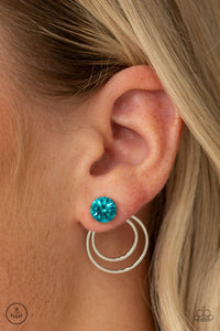 Be Adored Jewelry Word Gets Around Blue Paparazzi Earring