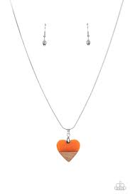 Be Adored Jewelry You Complete Me Orange Paparazzi Necklace 