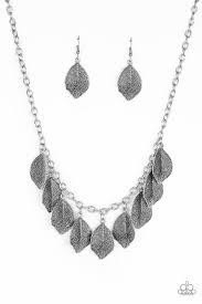 A True Be-LEAF-er - Paparazzi Silver Necklace - Be Adored Jewelry