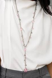 Afterglow Party - Pink Paparazzi Necklace - Be Adored Jewelry