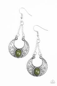 Be Adored Jewelry Anasazi Sands Green Paparazzi Earring