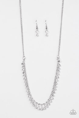 At First STARLIGHT - Paparazzi White Necklace - Be Adored Jewelry