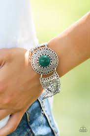 Paparazzi Avant - VANGUARD - Green Bracelet - Be Adored Jewelry