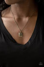 Load image into Gallery viewer, Back to Square One - Paparazzi Brass Necklace - Be Adored Jewelry