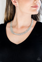 Load image into Gallery viewer, Backstage Bravado - Paparazzi Silver Necklace - Be Adored Jewelry