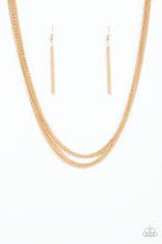 Load image into Gallery viewer, Be Adored Jewelry Backstage Bravado Gold Paparazzi Necklace 