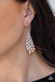 Be Adored Jewelry Ballroom Waltz Pink Paparazzi Earring