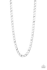 Be Adored Jewelry Big Win Silver Paparazzi Necklace