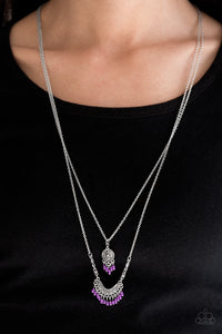 Bohemian Belle - Paparazzi Purple Necklace - Be Adored Jewelry